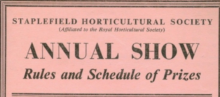 Staplefield Horticultural Show 1961