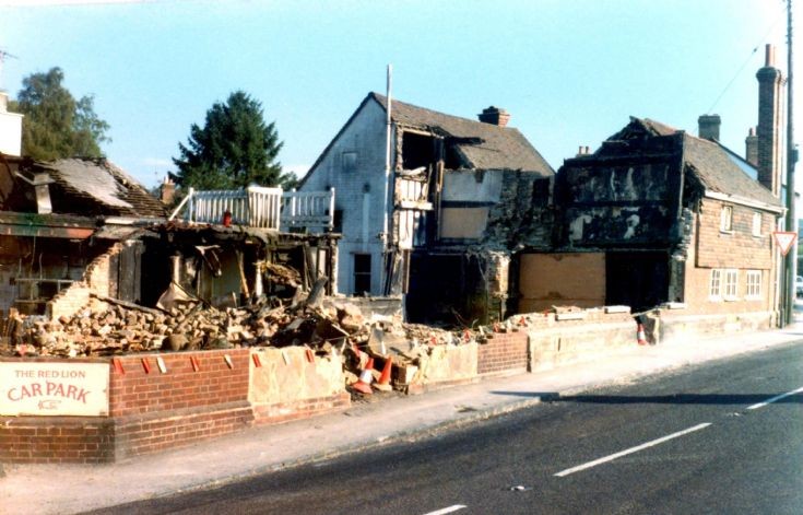 The Red Lion at Handcross starts its rebuild