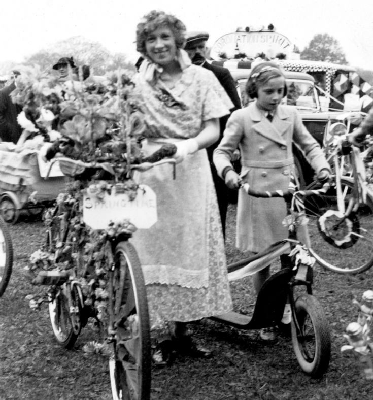 Coronation of George VI - Bicycle and scooter