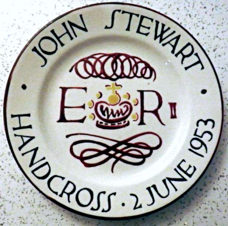 Coronation commemorative plate 1953