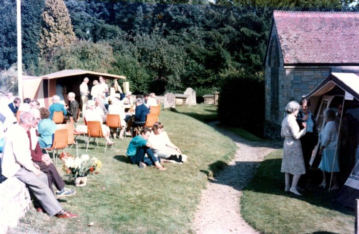 Social event at St Mary's church, Slaugham