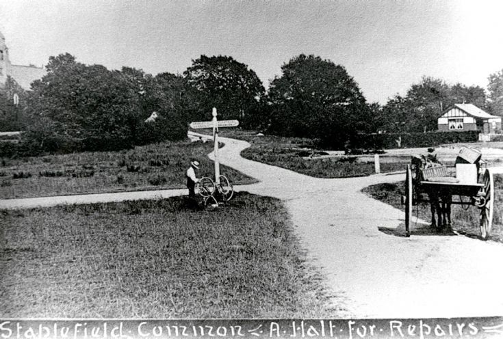 A puncture on Staplefield Common