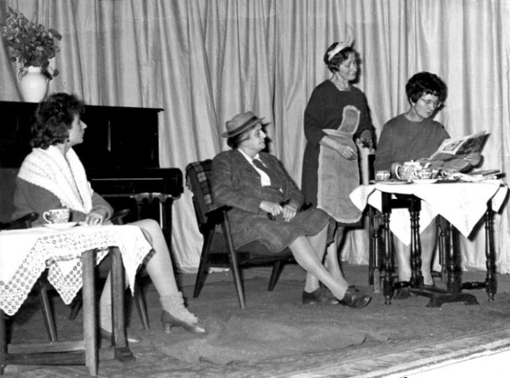 The Handcross Players on stage