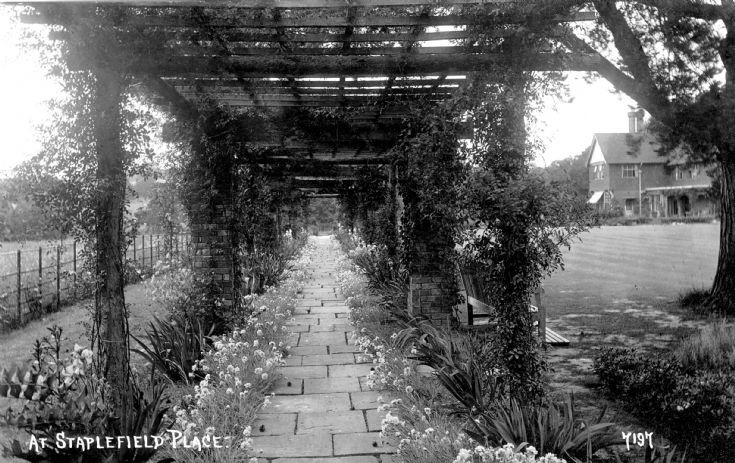 A pergola at Staplefield Place