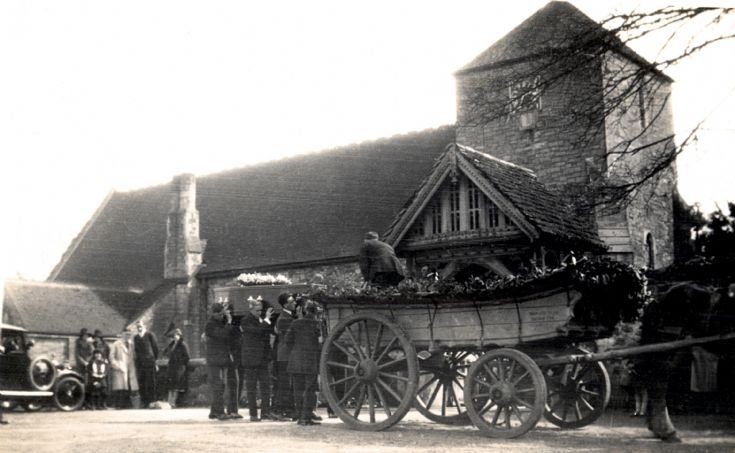 Funeral of Philip Secretan at Slaugham church