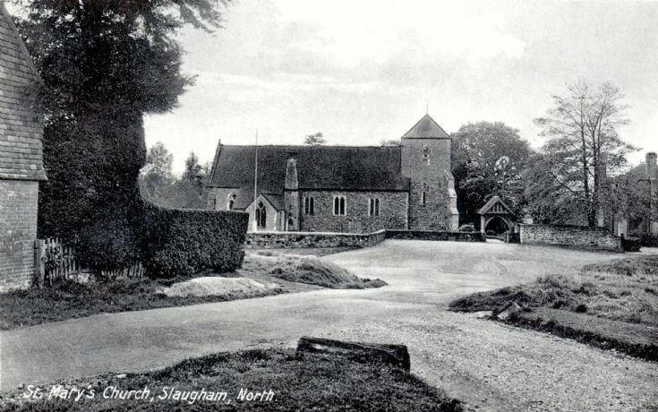 Slaugham church viewed from the vilage