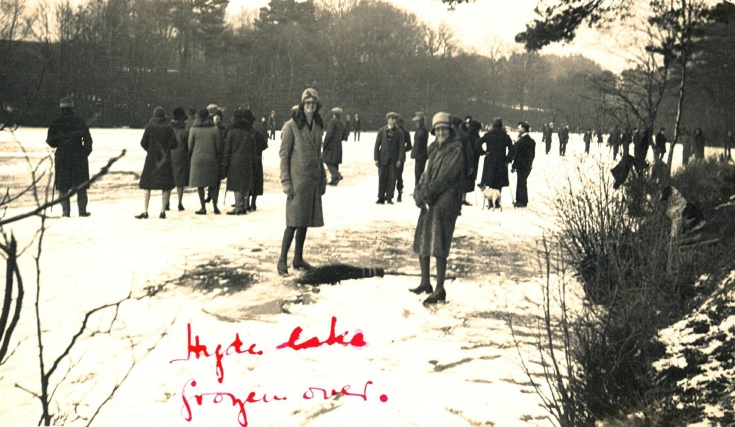 Hyde lake frozen over