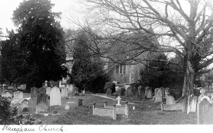 Winter in Slaugham churchyard