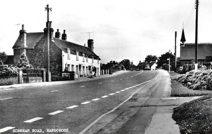 Horsham Road, Handcross looking towards the bridge