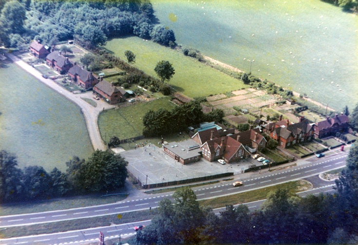 Aerial view of Handcross school