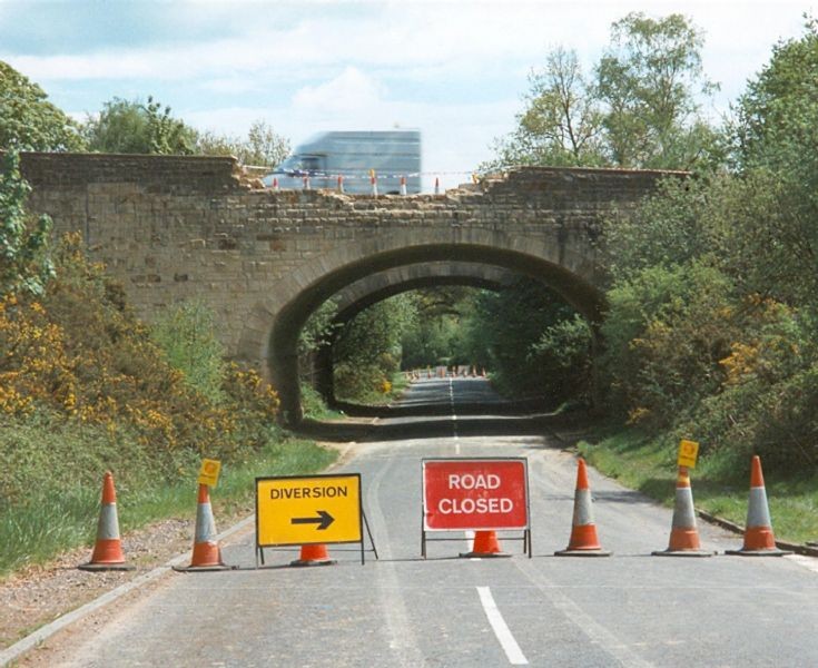 Accident on the Slaugham bridge