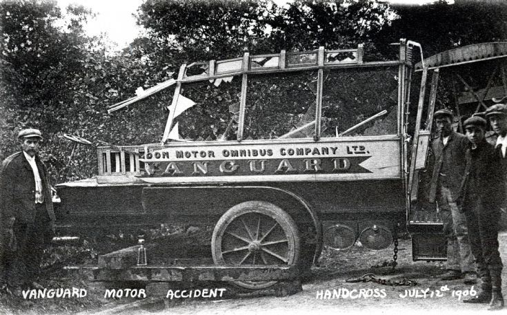 Vanguard accident - Traction engine