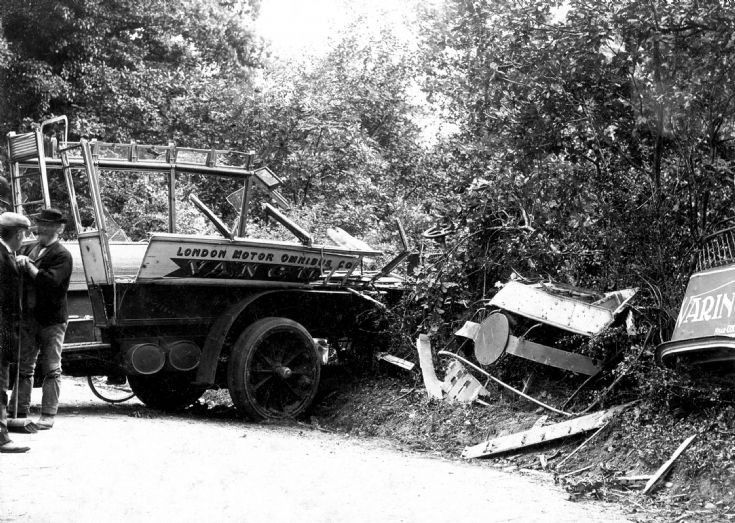 Vanguard accident - Bearded man with broom