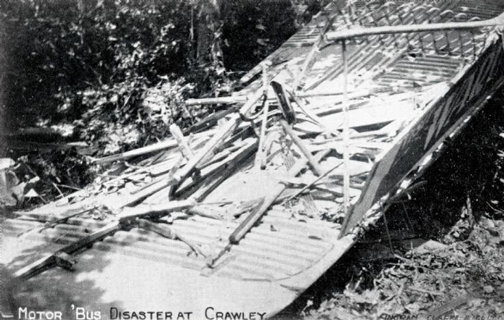 Vanguard accident - Upper deck wrecked
