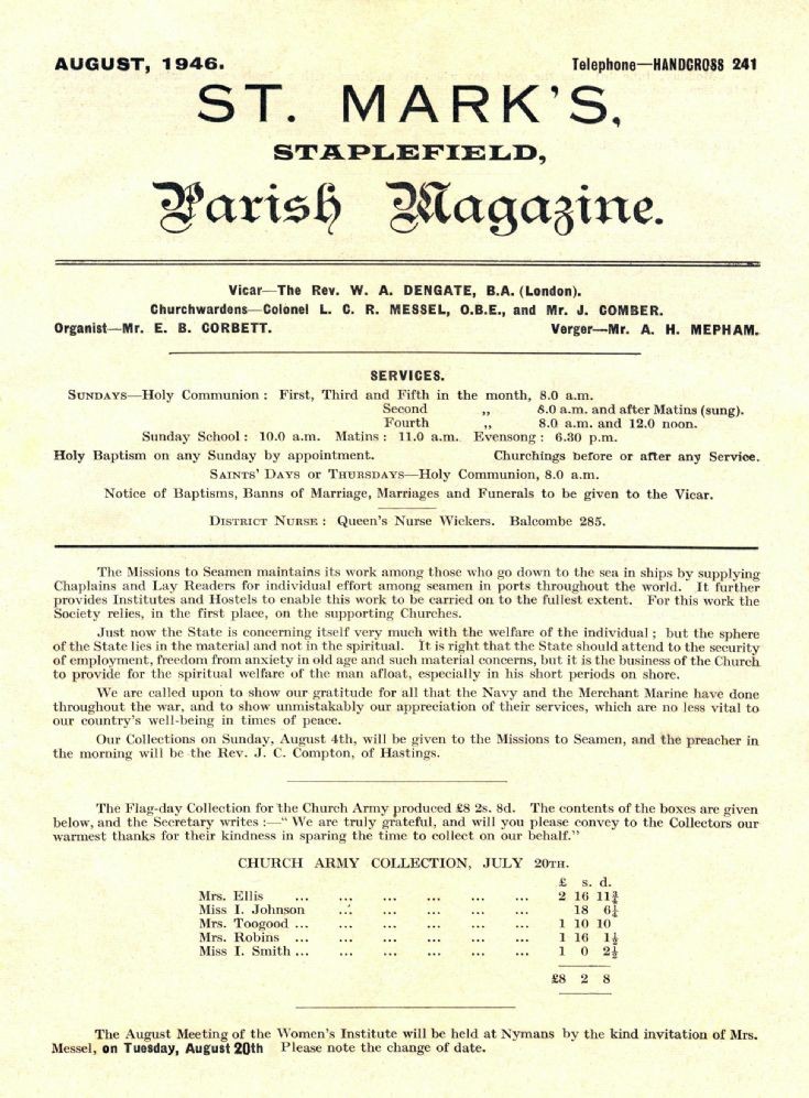 St Mark's Parish Magazine
