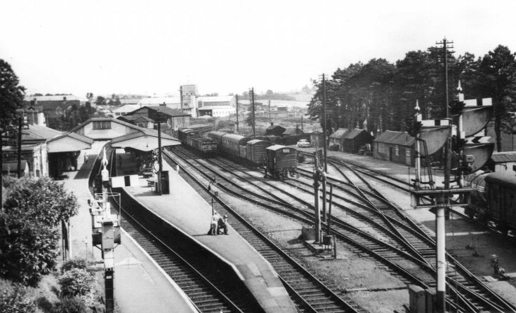 Yeovil Pen Mill railway station c1964