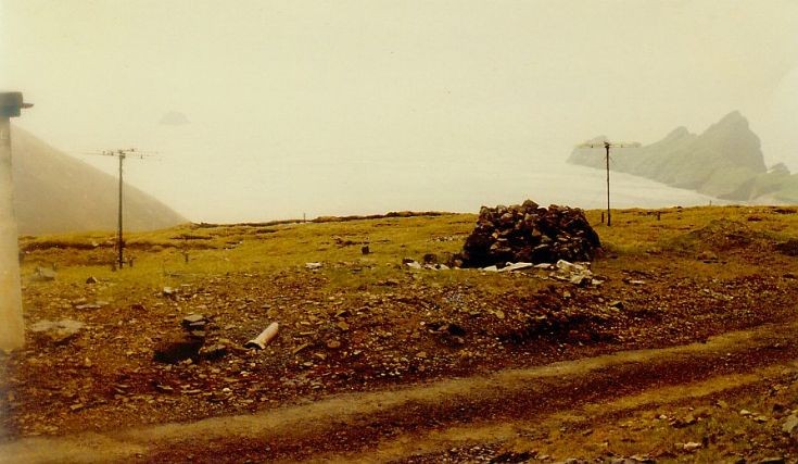 Radar station antennae at St Kilda