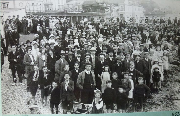 On Dawlish main beach 1925