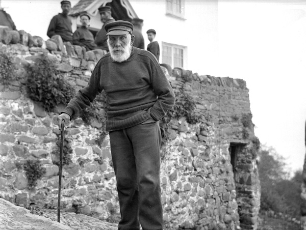 Oldest man- Clovelly, Devon, England