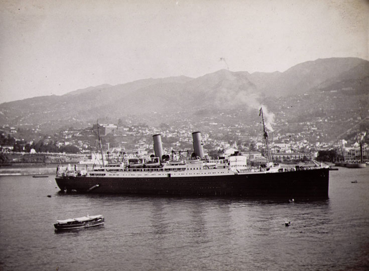 Cruise liner SS Montrose at Funchal, Madeira