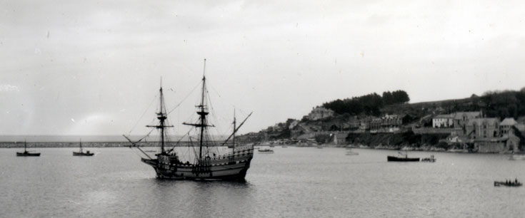 Brixham built replica of the Mayflower