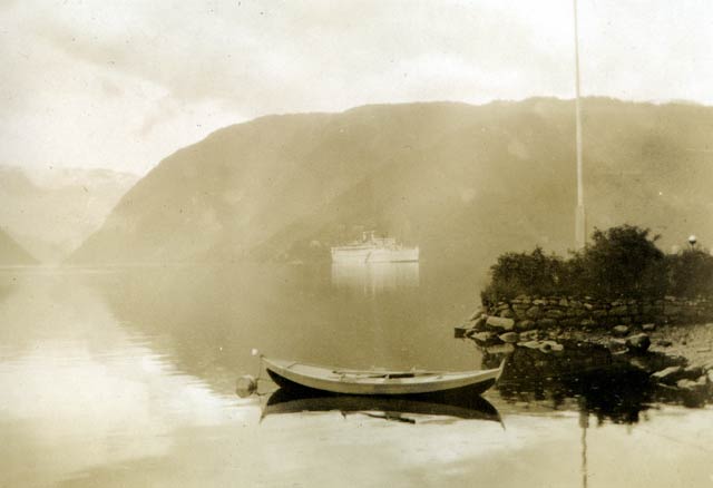 Atmospherical photo of lake or loch