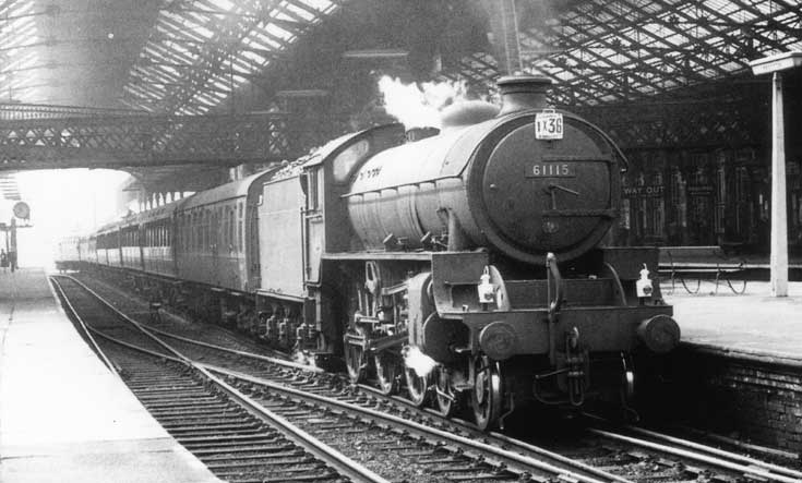 B1 class steam locomotive at Preston station
