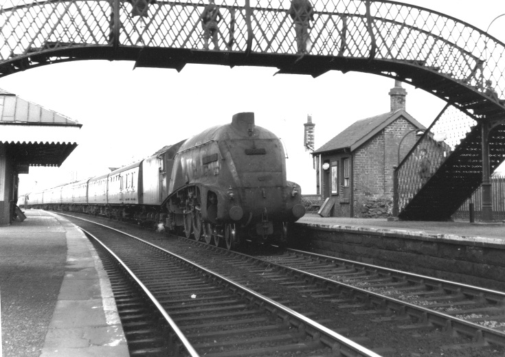 A4 Pacific 60006 passing Greenhill Rail Station