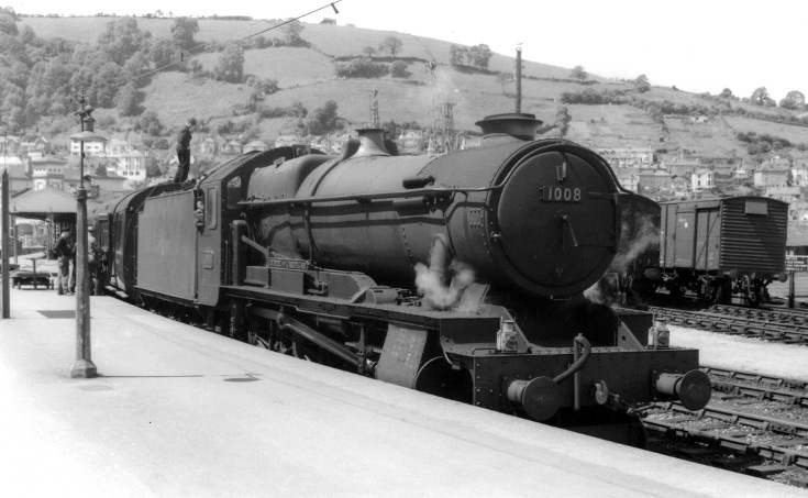 1008 County of Cardigan at Kingswear in the 1950s