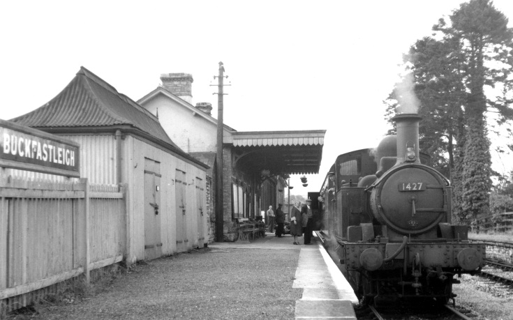 1427 at Buckfastleigh station, South Devon, 1958