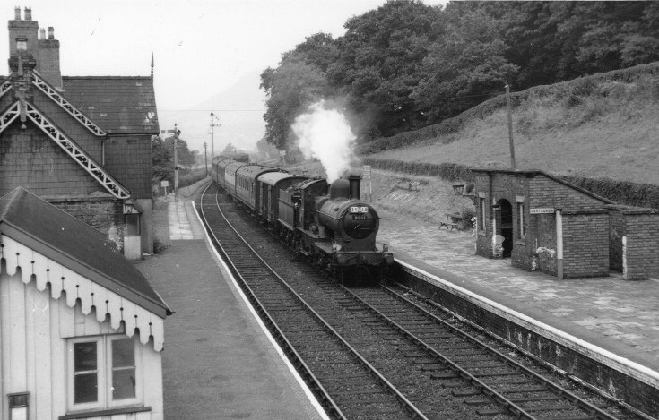 9001 approaching Buttington (Powys) 1950s