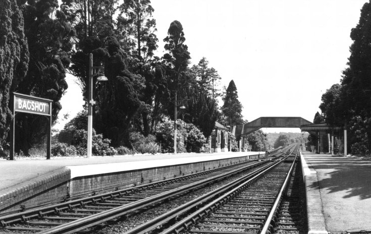 Bagshot Railway Station in 1950s