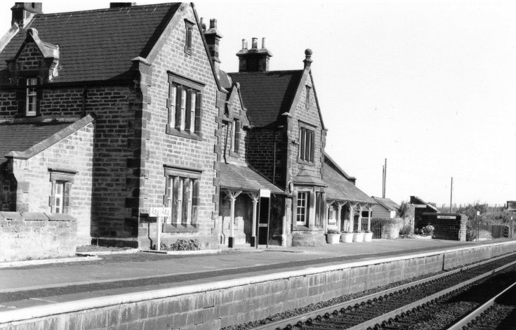 Acklington railway station in 1950s