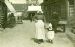 Woman and child in traditional Dutch dress